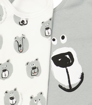 Baby set of two cotton bibs | Stella McCartney Kids