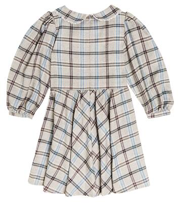 Checked cotton-blend dress  | Paade Mode