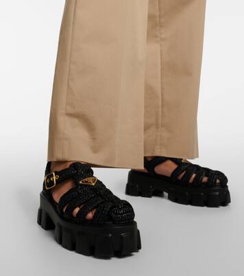 Monolith platform sandals | Prada