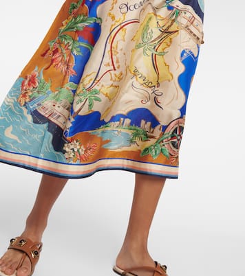 Bedrucktes Midikleid Alight aus Seide | Zimmermann