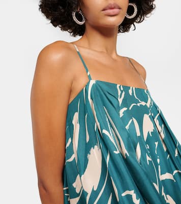 Bedrucktes Maxikleid Heather aus Seide | Asceno