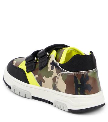 Camouflage leather sneakers | Moschino Kids