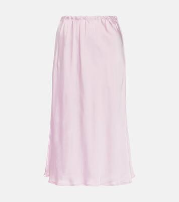 Satin midi skirt | Jil Sander