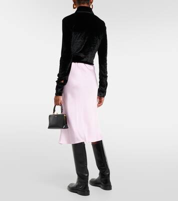 Satin midi skirt | Jil Sander