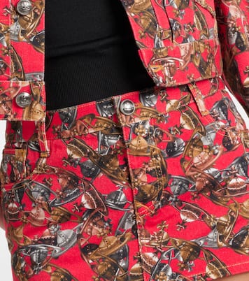 Bedruckter Minirock aus Denim | Vivienne Westwood