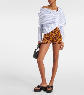 High-Rise Shorts aus Jacquard | Dries Van Noten