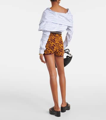 High-Rise Shorts aus Jacquard | Dries Van Noten