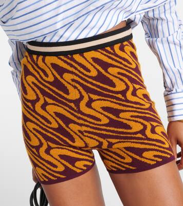 High-Rise Shorts aus Jacquard | Dries Van Noten