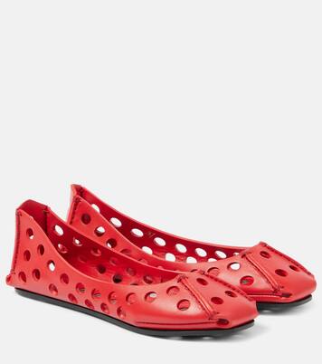 Leather ballet flats | Alaïa
