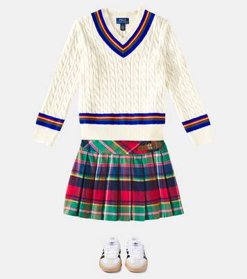 Jupe en coton à carreaux | Polo Ralph Lauren Kids