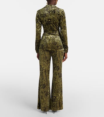 Top Lagarde aus Samt | Diane von Furstenberg