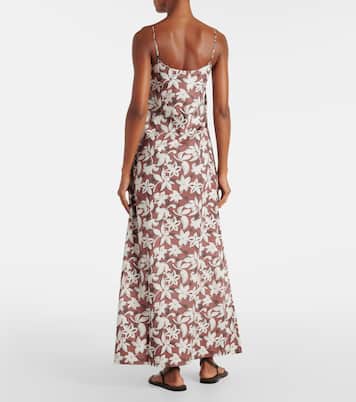 Robe longue Alskar en coton à fleurs | Faithfull