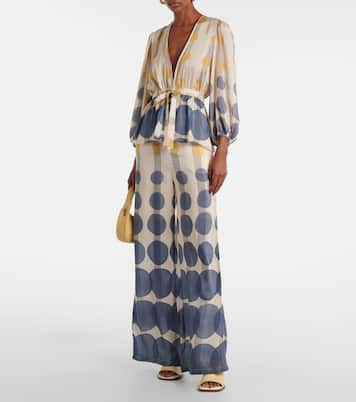 Pantalon ample à pois | Adriana Degreas