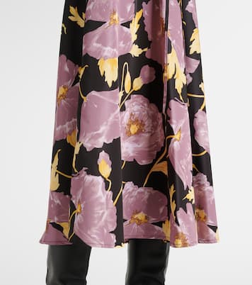 Bedruckter Midirock Sylph aus Faille | La DoubleJ