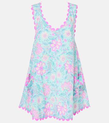 Robe de plage brodée à fleurs | Juliet Dunn