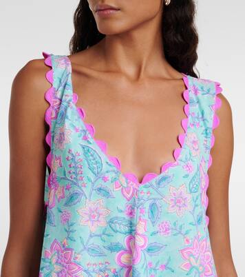 Robe de plage brodée à fleurs | Juliet Dunn