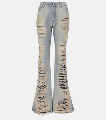 Distressed high-rise bootleg jeans | Acne Studios
