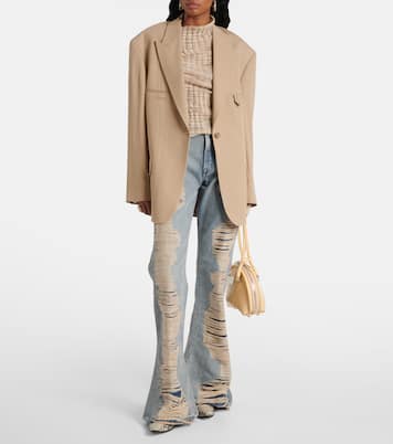 Distressed high-rise bootleg jeans | Acne Studios