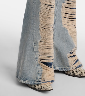 Distressed high-rise bootleg jeans | Acne Studios