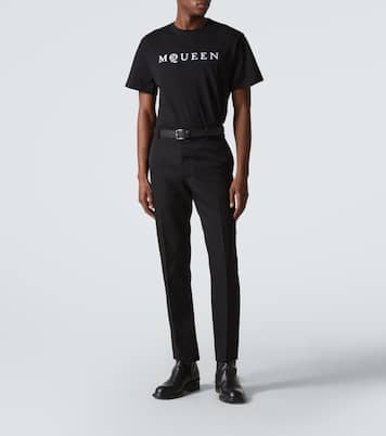 T-shirt en jersey de coton à logo | McQueen