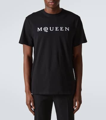 T-shirt en jersey de coton à logo | McQueen