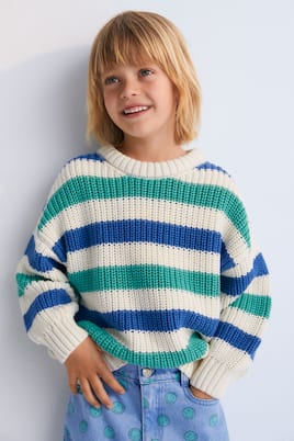 Leto striped cotton sweater | The New Society