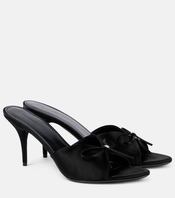 Pantoletten Knife Bow 80 aus Satin | Balenciaga