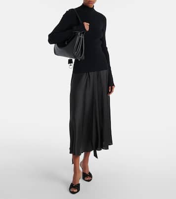 Pantoletten Knife Bow 80 aus Satin | Balenciaga