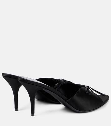 Pantoletten Knife Bow 80 aus Satin | Balenciaga