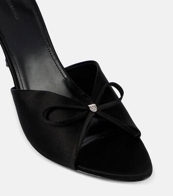 Pantoletten Knife Bow 80 aus Satin | Balenciaga
