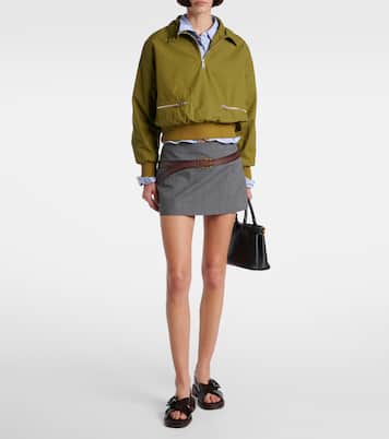 Leather slingback sandals | Prada