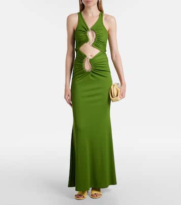 Paisley gathered maxi dress | Christopher Esber