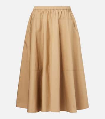 Falda midi en mezcla de algodón | Vince