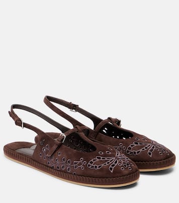 Amiee embroidered suede espadrilles | Jimmy Choo