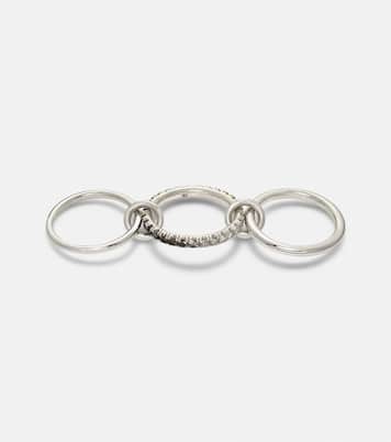 Ring Petunia aus Sterlingsilber mit Diamanten | Spinelli Kilcollin