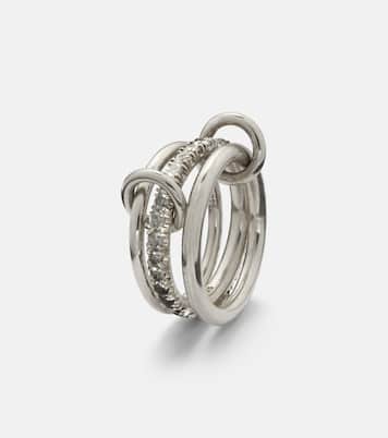 Ring Petunia aus Sterlingsilber mit Diamanten | Spinelli Kilcollin
