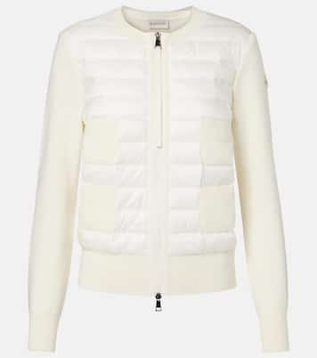 Down-paneled knitted jacket | Moncler