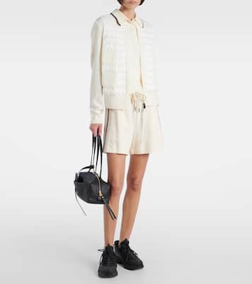 Down-paneled knitted jacket | Moncler