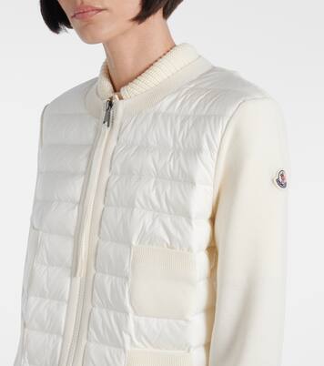 Down-paneled knitted jacket | Moncler
