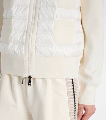 Down-paneled knitted jacket | Moncler