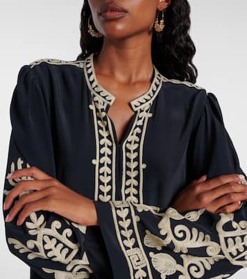 Bestickte Tunika Fadeli aus Crêpe | Marant Etoile