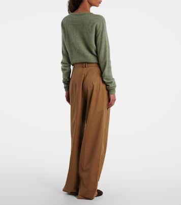 Igor cotton and cashmere wide-leg pants | The Row