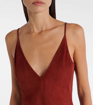 Maxikleid Brigita aus Veloursleder | Gabriela Hearst