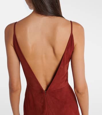 Maxikleid Brigita aus Veloursleder | Gabriela Hearst