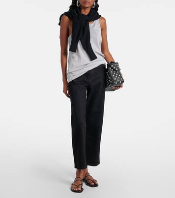 Mid-Rise Cropped Straight Jeans London | Slvrlake