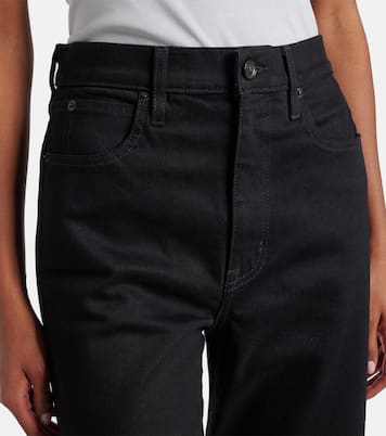 Mid-Rise Cropped Straight Jeans London | Slvrlake