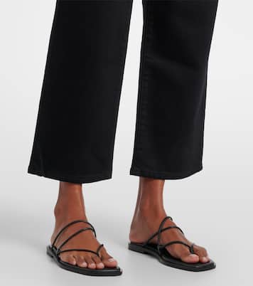 Mid-Rise Cropped Straight Jeans London | Slvrlake