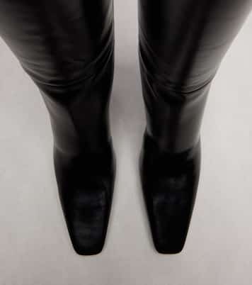 Jill 75 leather knee-high boots | Saint Laurent