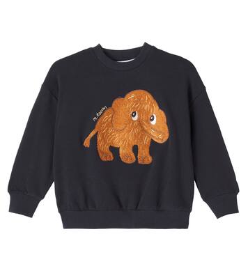 Printed cotton sweatshirt | Mini Rodini