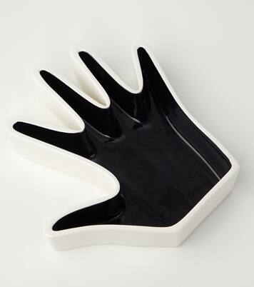 Vassoio decorativo Impronta Mano in ceramica | Cassina